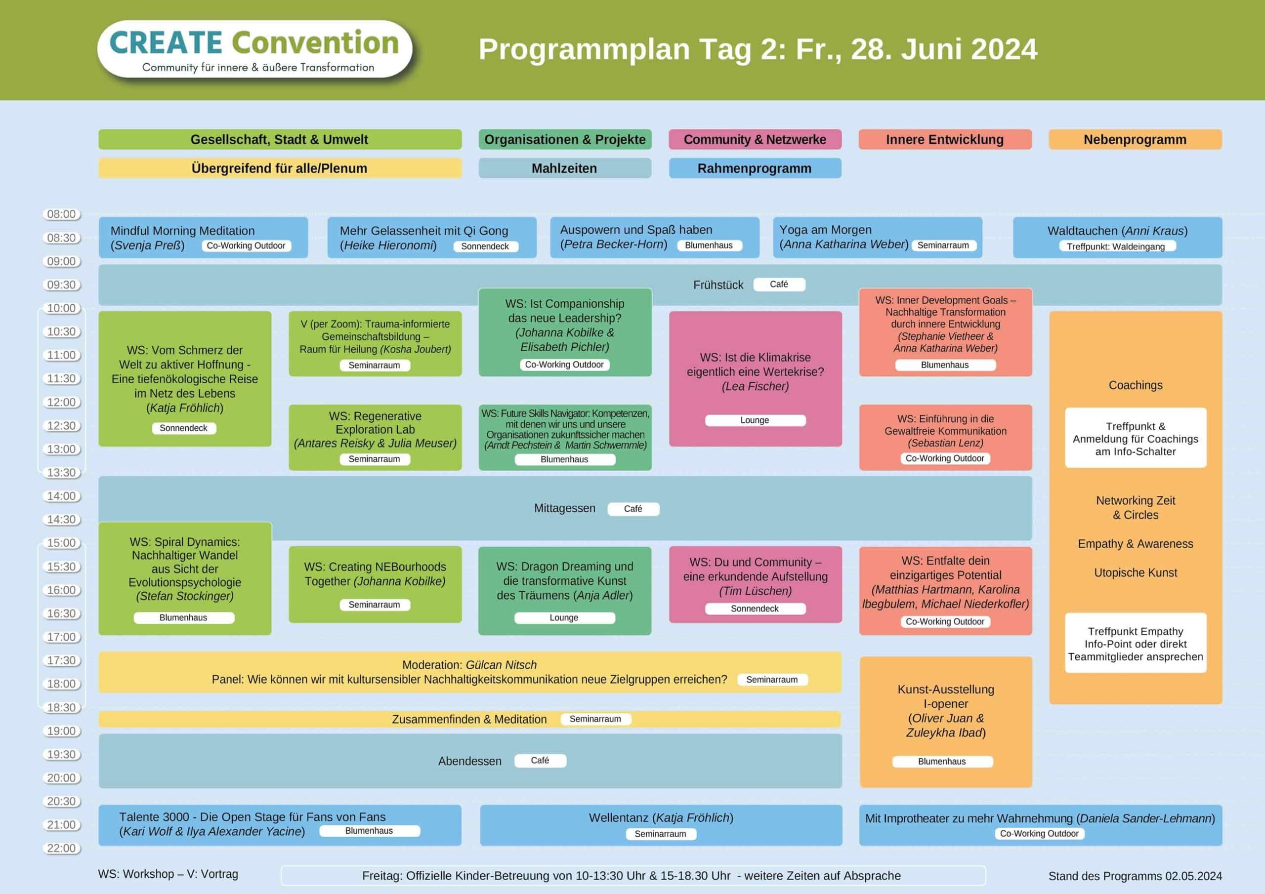 CREATE Convention 2024 Prorgamm Tag 2